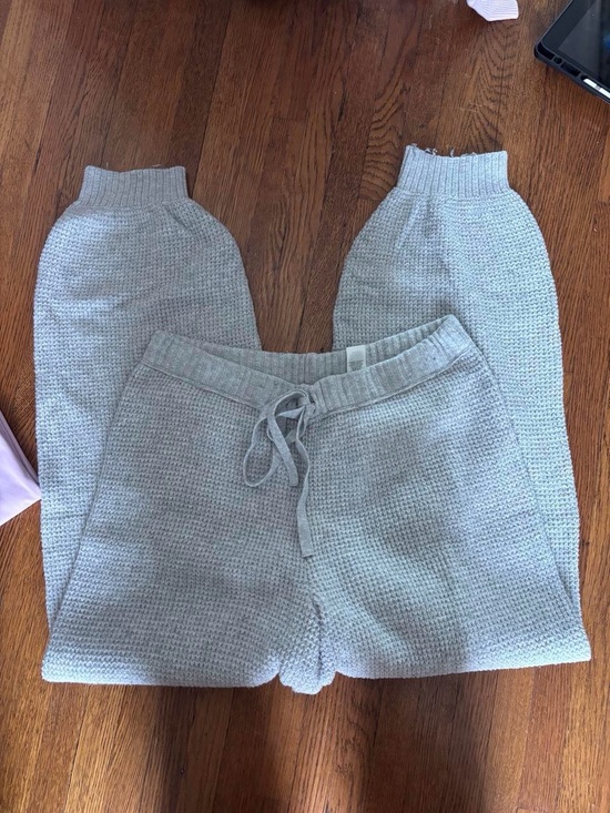 aerie Pants - Aerie gray waffle knit jogger sweatpants